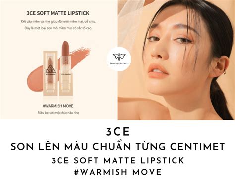 Son 3CE Warmish Move Màu Cam Nude Đẹp Nhất Chính Hãng