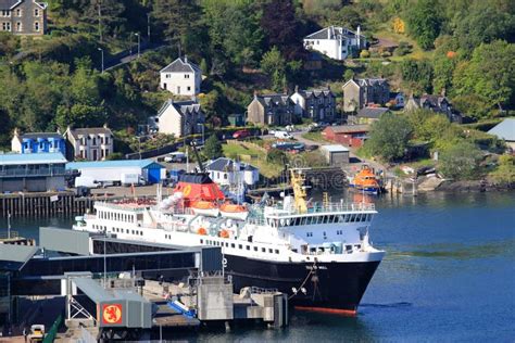 Isle Of Mull Ferry In Oban Harbour, Scotland Editorial Stock Photo ...