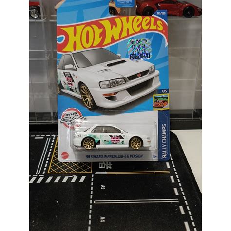 Jual Hot Wheels 98 Subaru Impreza 22B STi Version White THR Treasure Hunt Regular 2022 Factory