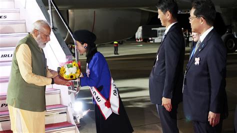 World News G Quad Summits Pm Narendra Modi Arrives In Hiroshima