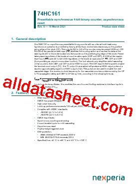 Hc Datasheet Pdf Nexperia B V All Rights Reserved