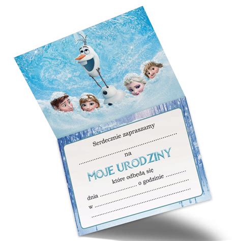 Zaproszenie Na Urodziny Frozen Elsa Poziom Z