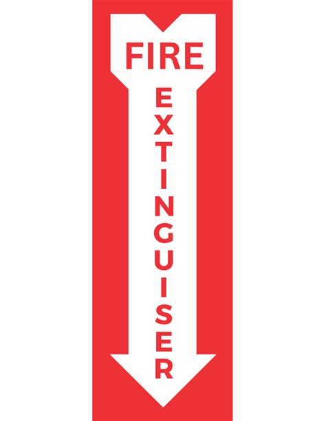 Fire Extinguisher Down Arrow Template Printable Templates Free Pdf