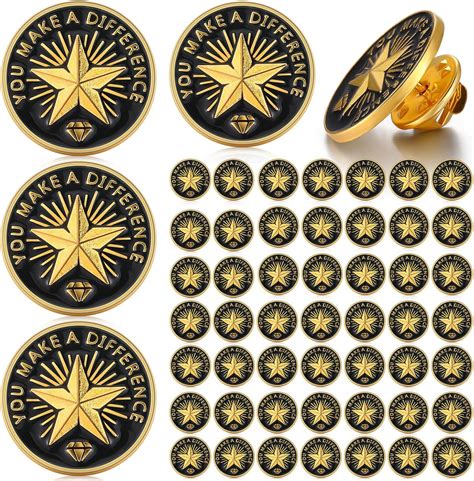 Amazon Tigeen Pcs Year Service Reward Pins Star Enamel Pins