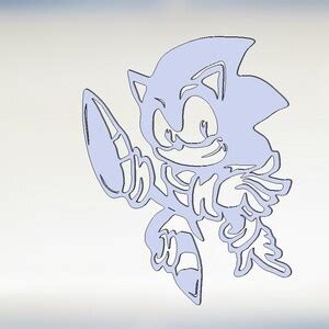 Sonic Svg Dxf Png Files Sonic The Hedgehog Sillhouette Etsy Canada