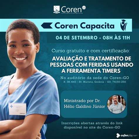 Primeiro Curso Do Programa Coren Capacita J Est Dispon Vel Conselho