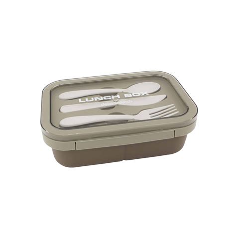 Wonderful Life Lunch Box 3-Compartment with Reusable Utensils
