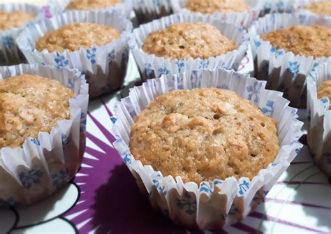 Muffins De Banana Harina Integral Y Avena Receta De Norali Cookpad