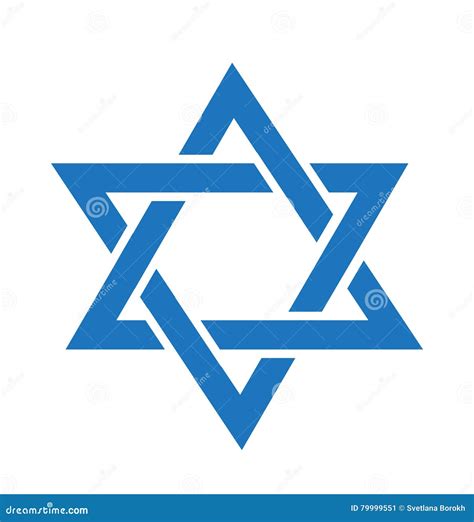 Star Of David Icon Star Of David Flat Style Star Of David Isolated On