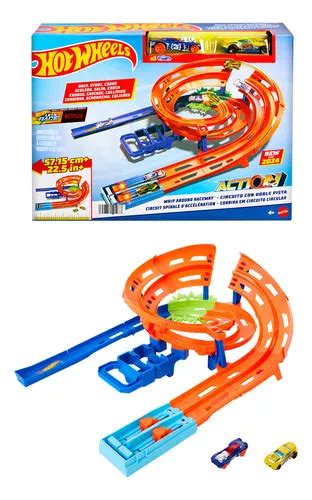 Hot Wheels Action Pista De Juguete Circuito Giro Veloz Color Multicolor Cuotas sin interés