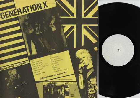Generation X Discography Record Collectors Of The World Unite Sex Flix Rock N Roll