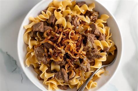 French Onion Beef And Noodles Insanely Good