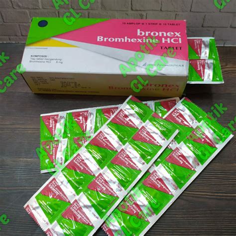 Jual Bronex Tablet Bromhexine Hci Isi Tablet Jakarta Timur