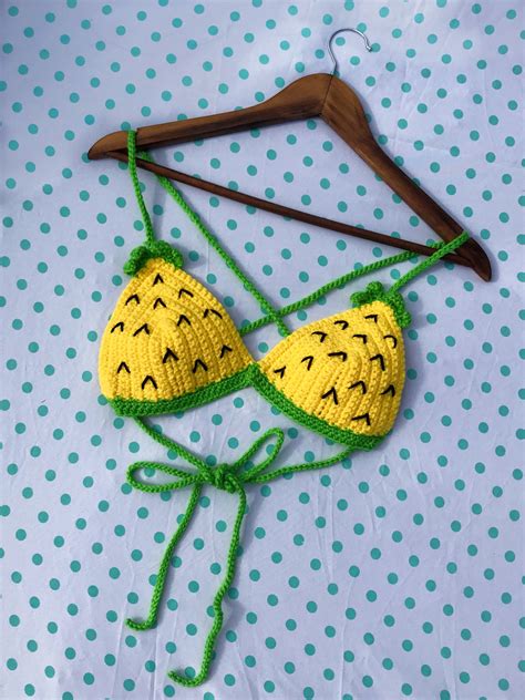 Crochet Pineapple Bra