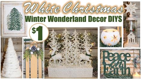 White Christmas Winter Wonderland Decor Dollar Tree Diys Styles