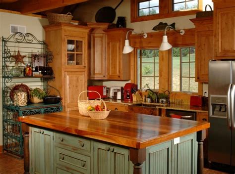 Rustic Butcher Block Kitchen Island Things In The Kitchen