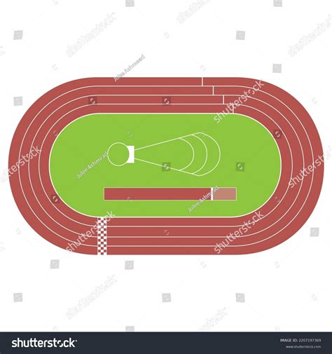 Track Field Vector Illustration Background Graphic Stock Vector ...