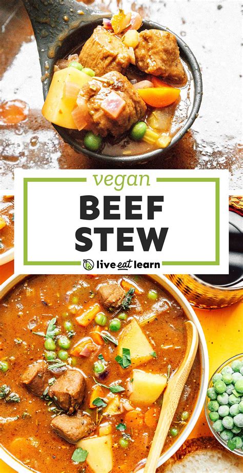 30 Minute Vegan Beef Stew Recipe Live Eat Learn