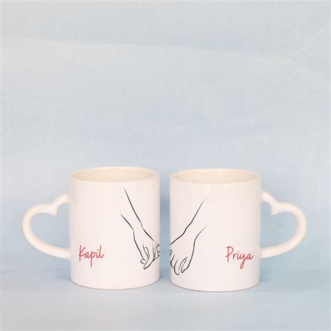 Personalized Cute Couple Mugs Ts By Rashi