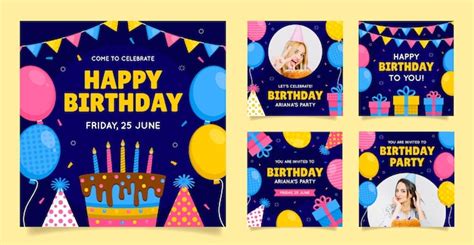 Free Vector Birthday Design Template