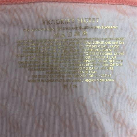 Victoria S Secret Swim Victorias Secret Peach Shimmer Bandeau Bikini Poshmark