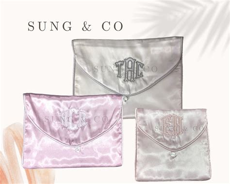 Silk Lingerie Bag Lingerie Bag Boudoir Bag Wedding Shower Gift Hosiery Bag Bridal Lingerie Bag