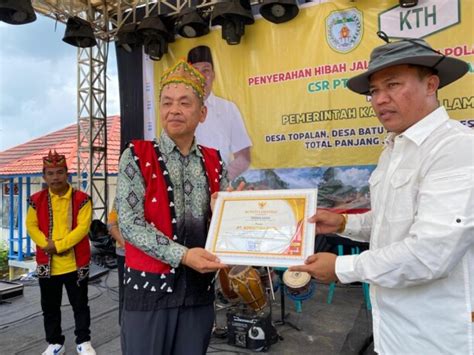 PT Korintiga Hutani Bangun Jalan Penghubung Tiga Desa KaltengPos