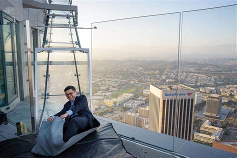 How L.A.'s glass Skyslide stays strong 1,000 feet up