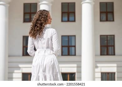 Back Rear View Blonde Hair Model Stock Photo Shutterstock