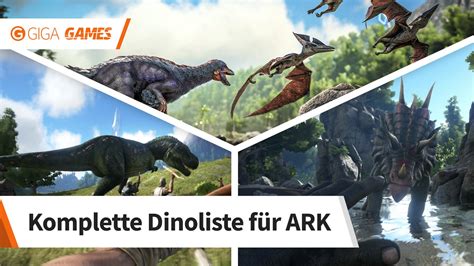 ARK Survival Evolved Alle Dinos Und Kreaturen In Einer Liste