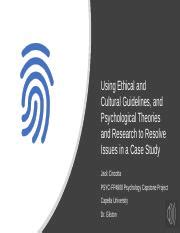 Psyc Fp Cincottajack Assessment Pptx Using Ethical And