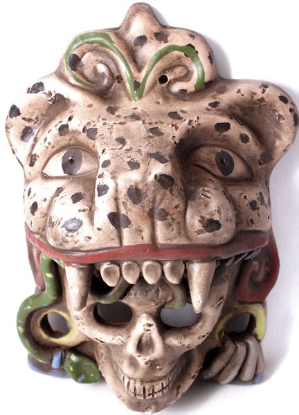 Jaguar Mayan Warrior Mask Jmw002 Camino Real Imports