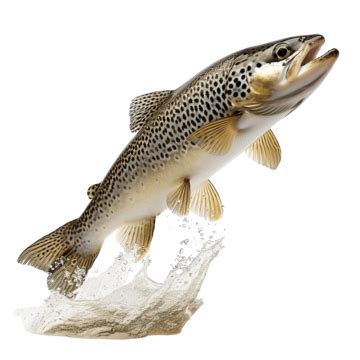 Trout Fish Vector Png Images Trout Fish Jump Trout Drawing Fish