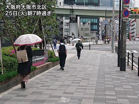 西日本は広い範囲で雨に 午後は強く降る心配も ウェザーニュース