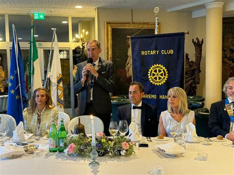 Passaggio Di Consegne Al Rotary Club Sanremo Hanbury Riviera