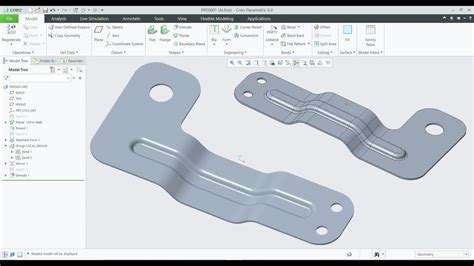 Creo Sheet Metal Tutorials Creo Sheet Metal Projects Creo Embossing