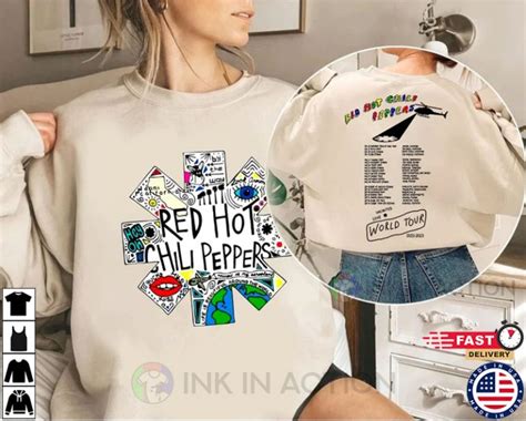 Red Hot Chili Peppers Unlimited Love World Tour 2022 2023 Shirt Print Your Thoughts Tell Your
