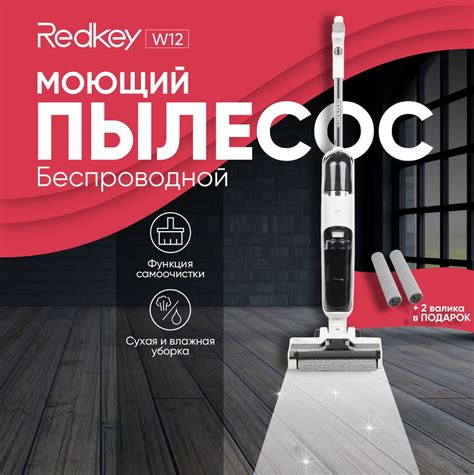 Пылесос вертикальный Redkey W12, для сухой и влажной уборки, со ...