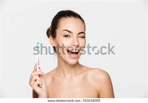 Beauty Portrait Smiling Beautiful Half Naked Stock Photo Shutterstock