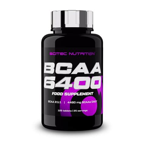 Аминокислота BCAA 6400, 125 таблеток Scitec Nutrition 000290835 – фото ...