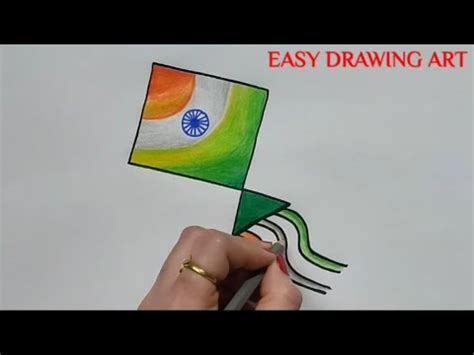 How To Make Tricolor Kite For Republic Day Drawing Poster How To