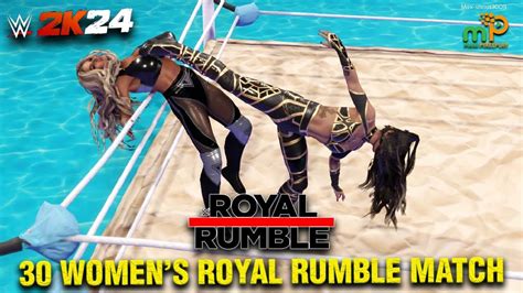 Wwe 2k24 30 Womens Royal Rumble Match Ps5 4k 60fps Youtube