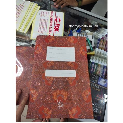 Jual Populer Stopmap Batik Kertas Biasa Satuan Chiang Shopee Indonesia