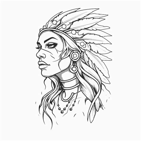 Premium Vector Line Art Of Indian Women