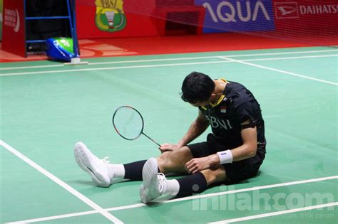 Foto Jonathan Christie Tersingkir Di Babak Besar Indonesia Masters