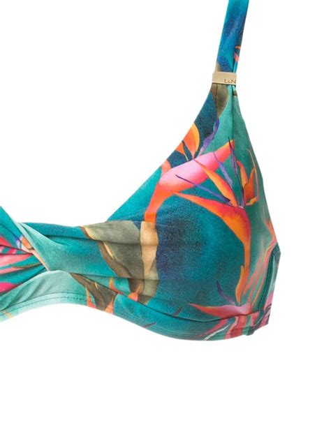 Lygia Nanny Marcela Bikini Set In Blue Modesens