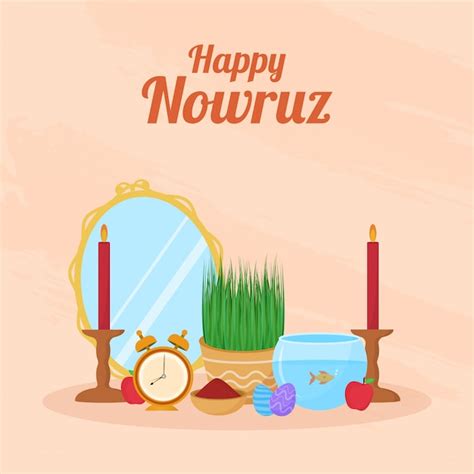 Premium Vector Persian New Year Happy Nowruz Background