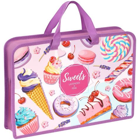 Папка с ручками А4, ArtSpace «Lovely tale», пластик, на молнии, 75мм ...