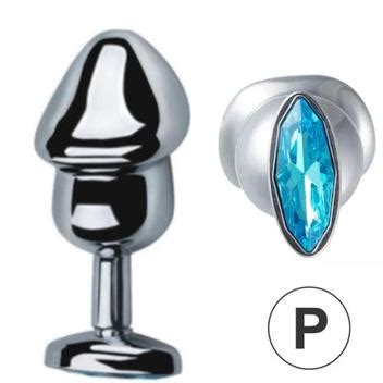 Plug anal Formato Grande e alça Joia Tamanho P x CM Aphrodisia Plug Sexual