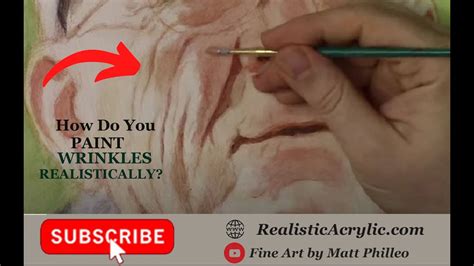 How To Paint Realistic WrinklesMid Tones REALISTIC ACRYLIC PORTRAIT